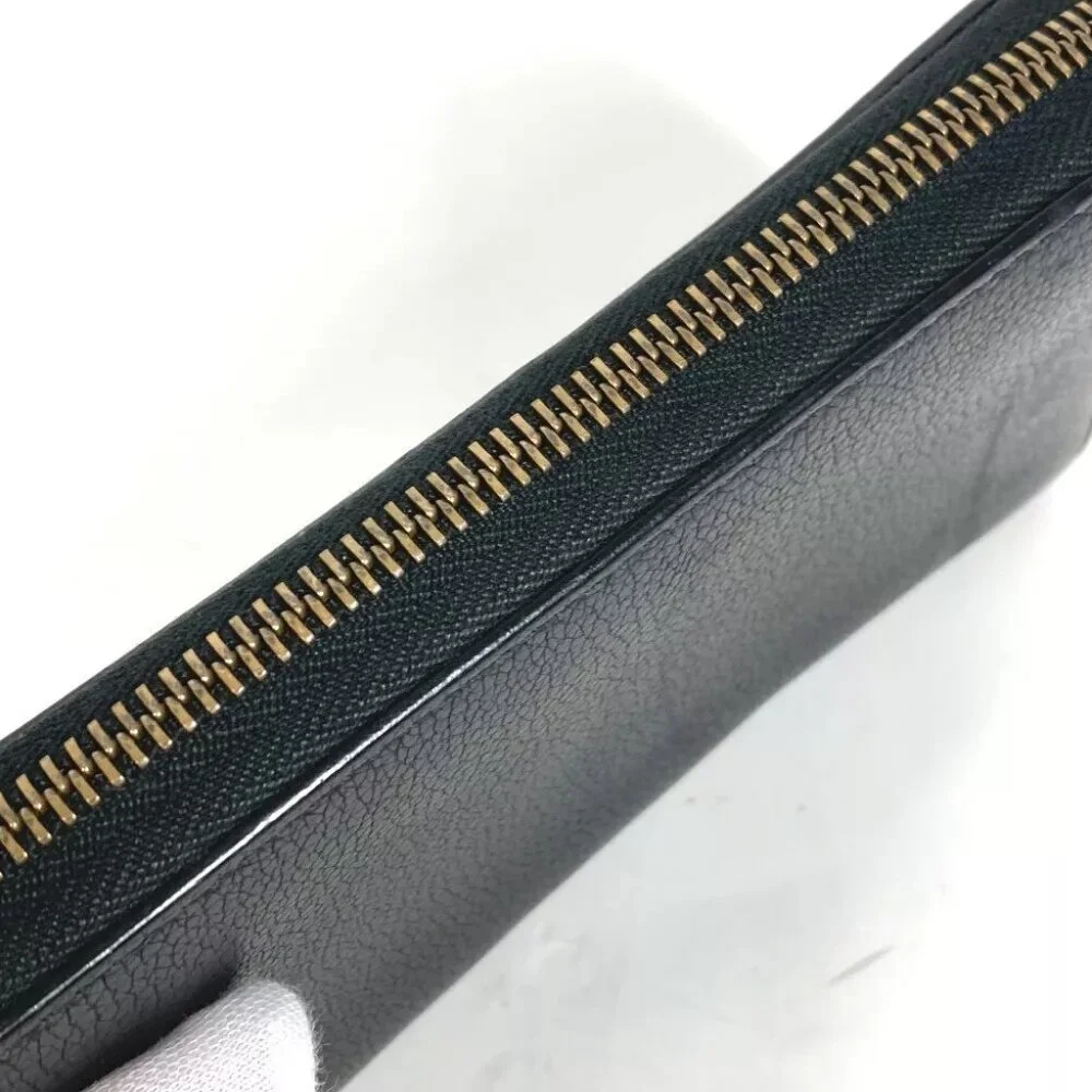 GUCCI logo Long wallet Zip Around Long Wallet Leather Black - Picture 7 of 12